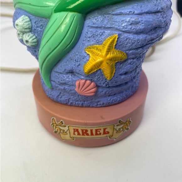 Vintage The Little Mermaid Night Light Lamp, Disney's Ariel Light Up Figure 9” - Picture 7 of 10